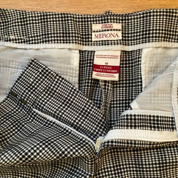 NWOT! MERONA Stretch Cotton Blend Women Petite Classic Straight Leg Pants - Siz - Picture 6 of 9